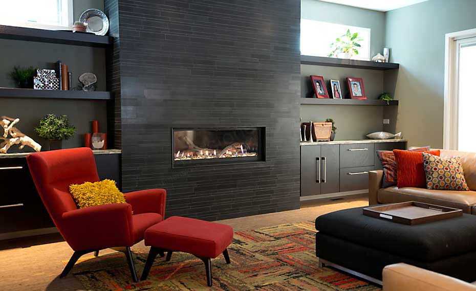 Modern Fireplace Stone Surround